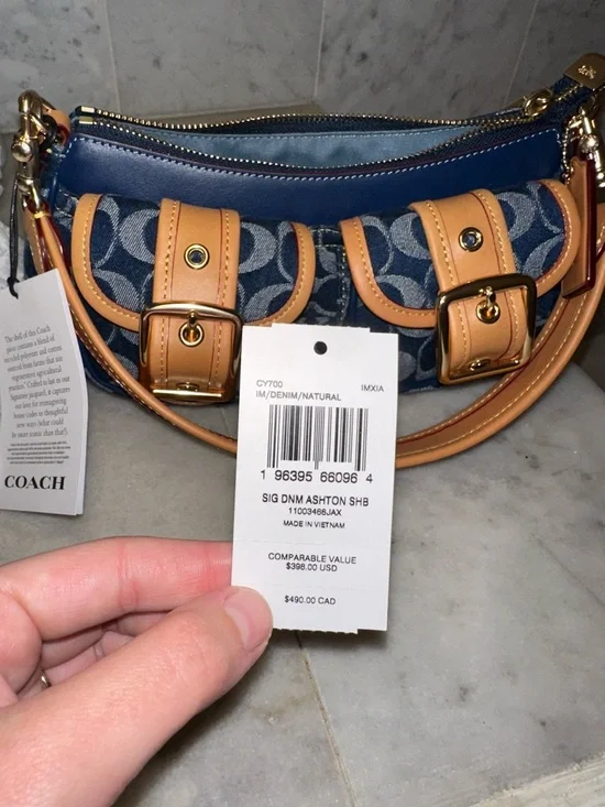 Coach Ashton Bag In Signature Denim - Picture 5 of 8